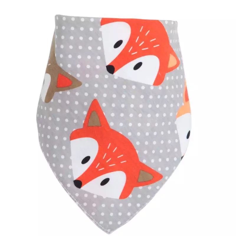100% Cotton Triangle Scarf Drooling Children Soft Baby bibs-3