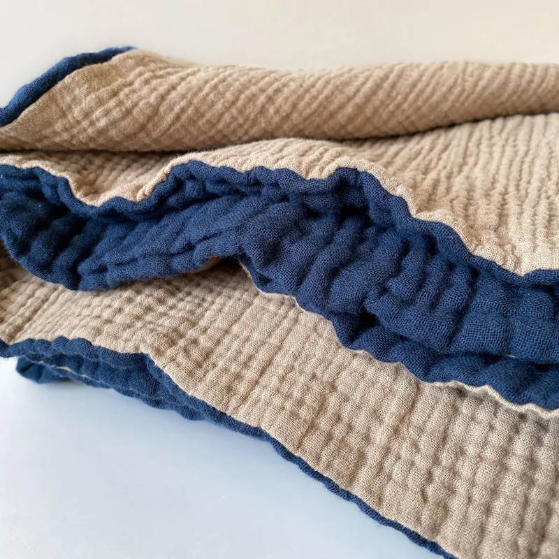 4-Layer 100% Organic Cotton Tulle Baby Blanket For Newborn-4