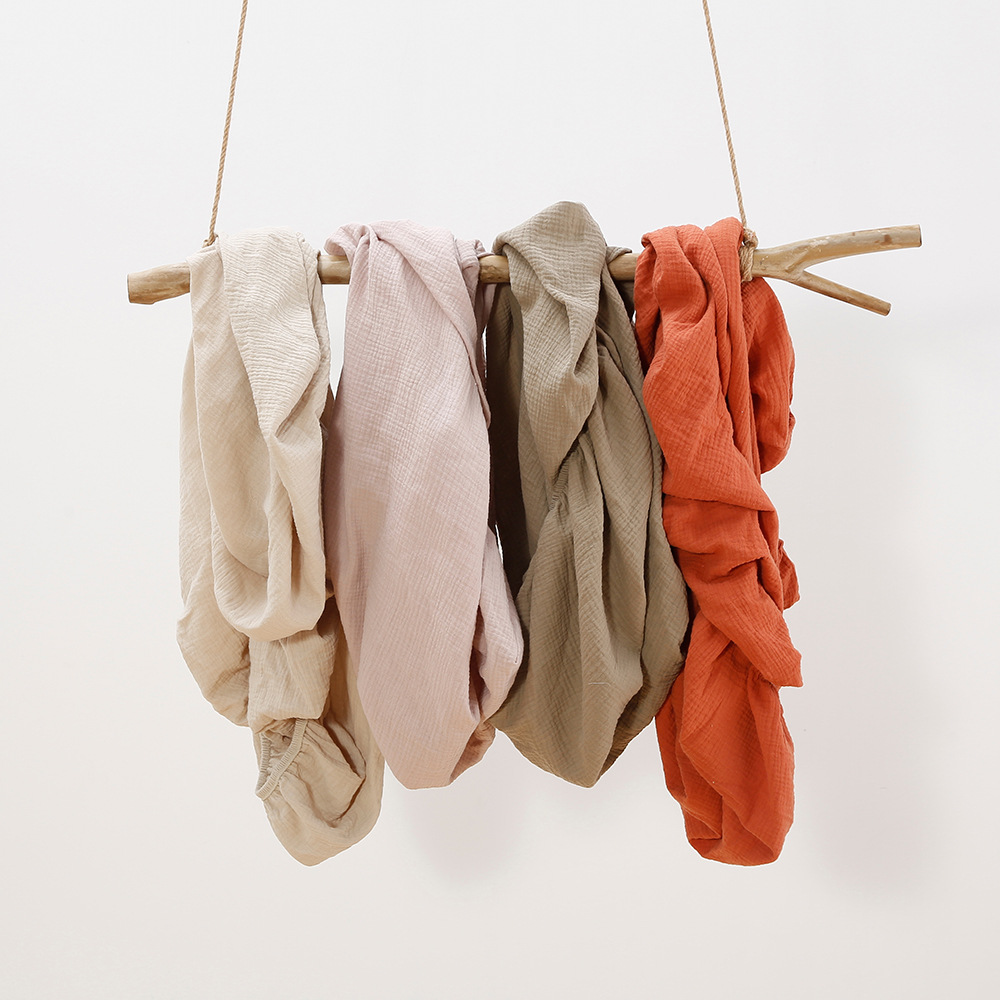 Double-Layer Organic Cotton Gauze Sheet Baby Bedding-2