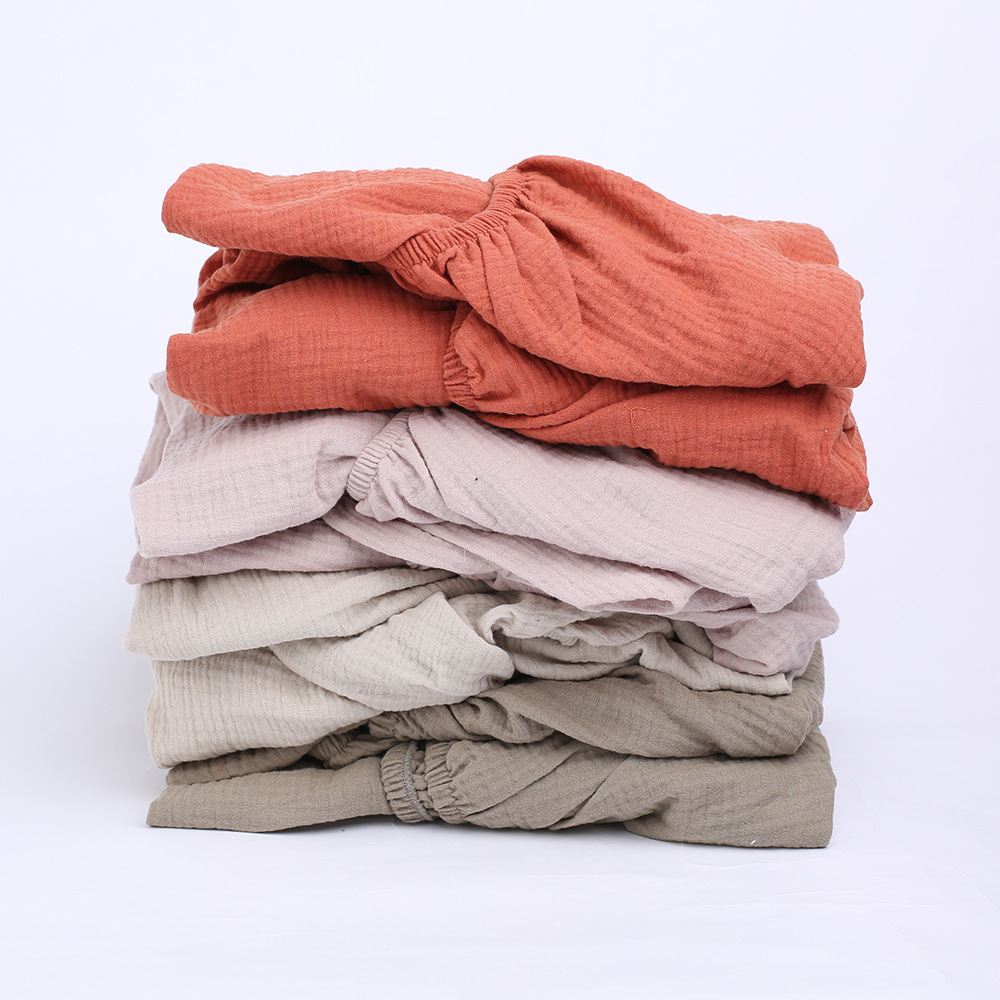 Double-Layer Organic Cotton Gauze Sheet Baby Bedding-4