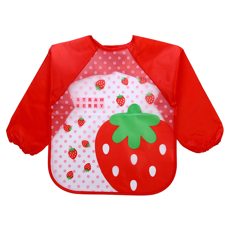 Long Sleeve Waterproof Feeding Baby Bib Cartoon Clothing-4