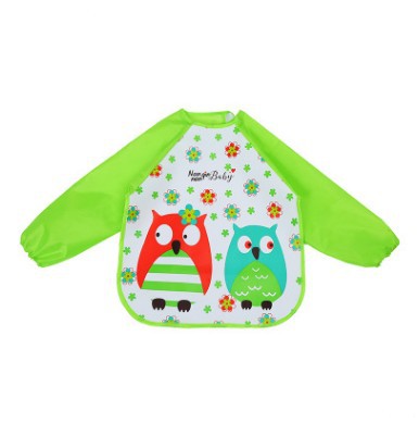 Long Sleeve Waterproof Feeding Baby Bib Cartoon Clothing-6
