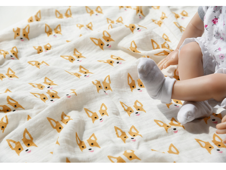 Unisex Swaddling Wrapping Blanket Soft Cotton Fine Linen-2