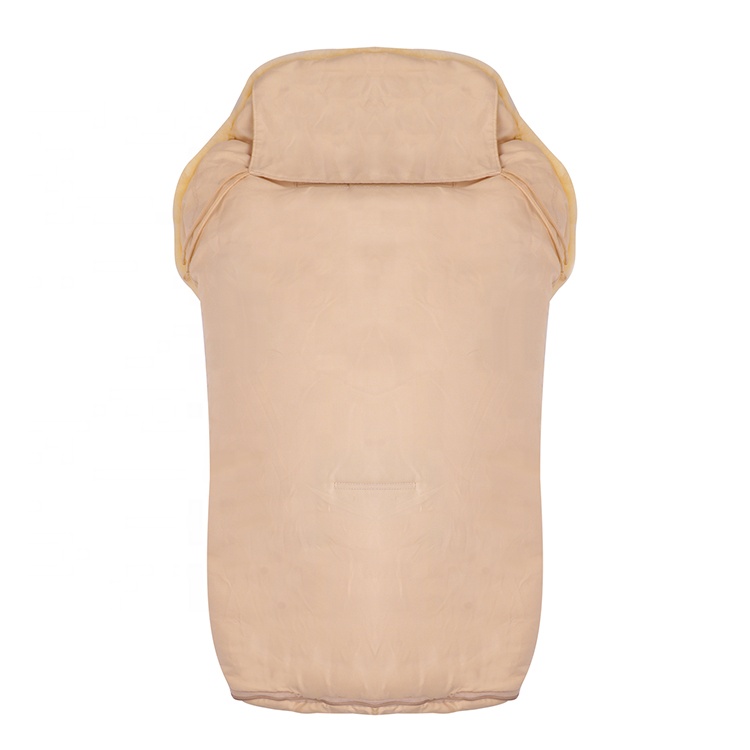 Warm sheepskin new born wool sleeping bag stroller footmuff-4